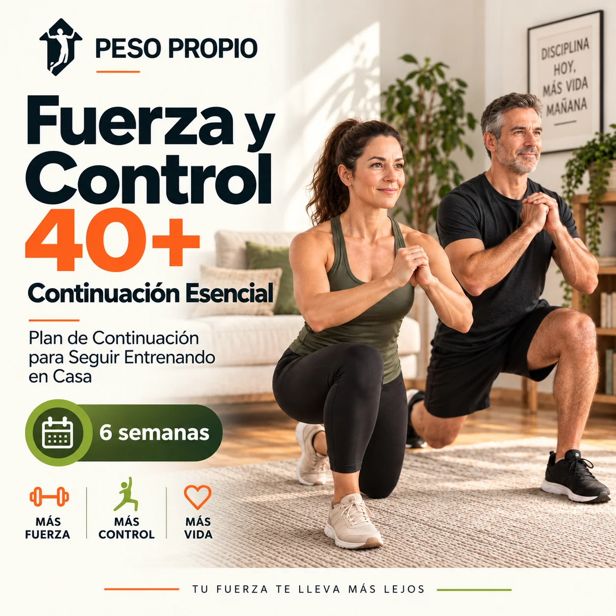 Portada de Fuerza y Control 40+ — Continuación Esencial
